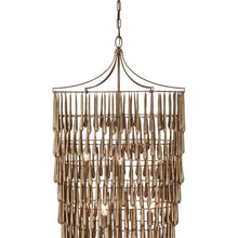 Load image into Gallery viewer, Vacarro Cascading LED Chandelier in Detail.
