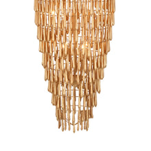 Load image into Gallery viewer, Vacarro Cascading LED Chandelier in Detail.
