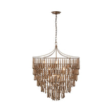Load image into Gallery viewer, Vacarro LED Chandelier in Antique Bronze Leaf (Large).
