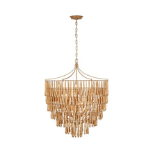 Load image into Gallery viewer, Vacarro LED Chandelier in Antique Gold Leaf (Large).
