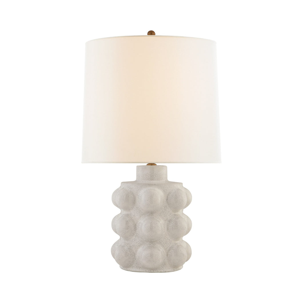 Vedra Table Lamp in Bone Craquelure.