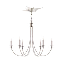 Load image into Gallery viewer, Venetian Chandelier in Polished Nickel.

