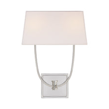 Load image into Gallery viewer, Venini Double Wall Light in Polshed Nickel.
