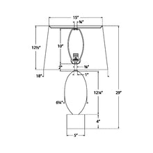 Load image into Gallery viewer, Versa Table Lamp - line drawing.
