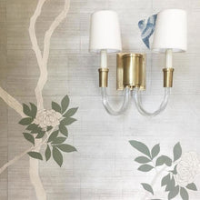 Load image into Gallery viewer, Vivian Double Wall Light in living room.
