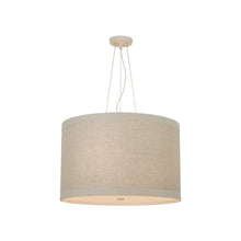 Load image into Gallery viewer, Walker LED Pendant Light in Light Cream/Natural Linen (Medium).
