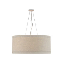 Load image into Gallery viewer, Walker LED Pendant Light in Light Cream/Natural Linen (Large).
