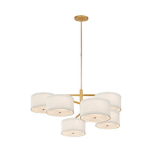 Load image into Gallery viewer, Walker LED Offset Chandelier in Gild (X-Large).
