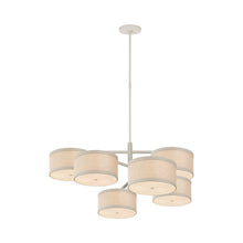 Load image into Gallery viewer, Walker LED Offset Chandelier in Light Cream (X-Large).
