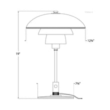 Load image into Gallery viewer, Whitman Desk Lamp - line drawing.
