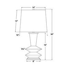 Load image into Gallery viewer, Whittaker Table Lamp - line drawing.
