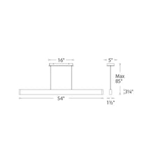 Load image into Gallery viewer, Volo LED Pendant Light - line drawing.
