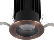 Load image into Gallery viewer, Volta 2 Inch Round Shallow Regressed LED Recessed Trim in Detail.
