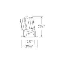 Load image into Gallery viewer, Volta 2 Inch Square Wall Wash LED Recessed Trim - line drawing.
