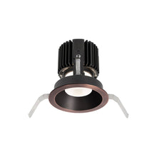 Load image into Gallery viewer, Volta 4.5 Inch Round Shallow Regressed LED Recessed Trim in Copper Bronze.

