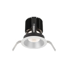 Load image into Gallery viewer, Volta 4.5 Inch Round Shallow Regressed LED Recessed Trim in Haze/White.
