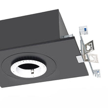 Load image into Gallery viewer, Volta 4.5 Inch Round Trimless New Construction Recessed Housing in Detail.
