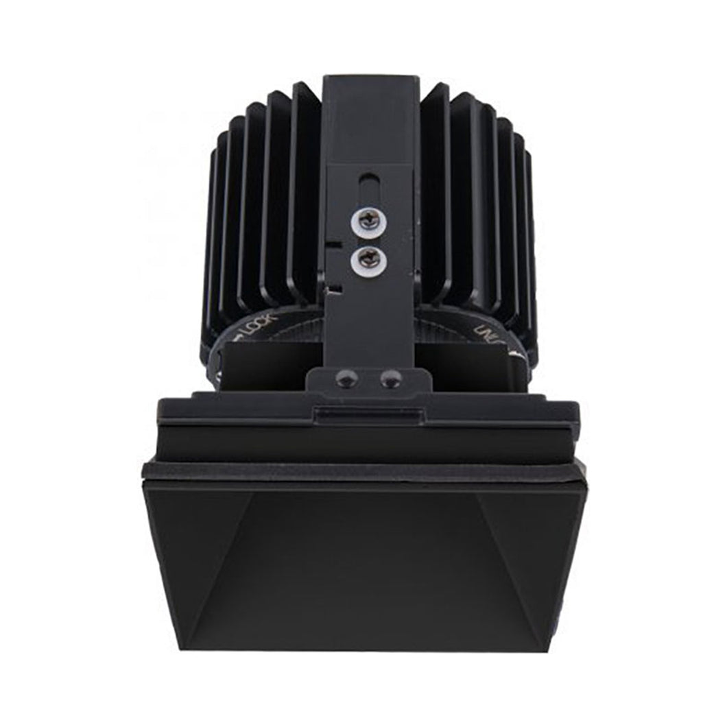 Volta 4.5 Inch Square Trimless Downlight LED Recessed Trim in Black.
