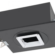 Load image into Gallery viewer, Volta 4.5 Inch Square Trimless New Construction Recessed Housing in Detail.
