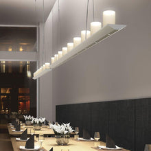 Load image into Gallery viewer, Votives™ LED Linear Pendant Light in dining room.
