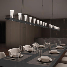 Load image into Gallery viewer, Votives™ LED Linear Pendant Light in dining room.

