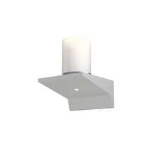Load image into Gallery viewer, Votives™ LED Wall Light in Bright Satin Aluminum/Clear Etched Glass (4-Inch).
