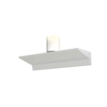 Load image into Gallery viewer, Votives™ LED Wall Light in Satin White/Clear Etched Glass (12-Inch).
