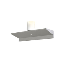Load image into Gallery viewer, Votives™ LED Wall Light in Bright Satin Aluminum/Clear Etched Glass (12-Inch).

