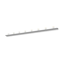 Load image into Gallery viewer, Votives™ LED Wall Light in Bright Satin Aluminum/Clear Etched Glass (96-Inch).
