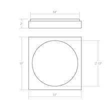 Load image into Gallery viewer, Vuoto™ LED Wall Light - line drawing.
