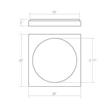 Load image into Gallery viewer, Vuoto™ LED Wall Light - line drawing.
