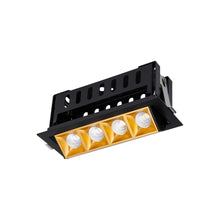 Load image into Gallery viewer, Multi Stealth Adjustable Trim LED Recessed Light in Gold/Black (3.5W/45-Degree).
