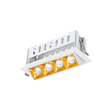 Load image into Gallery viewer, Multi Stealth Adjustable Trim LED Recessed Light in Gold/White (3.5W/45-Degree).
