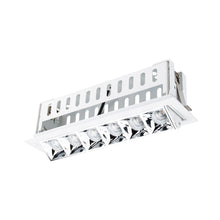 Load image into Gallery viewer, Multi Stealth Adjustable Trim LED Recessed Light in Chrome/White (3.3W/45-Degree).
