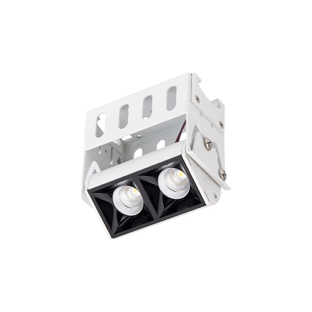 Multi Stealth Adjustable Trimless LED Recessed Light in Black (4W/45-Degree).