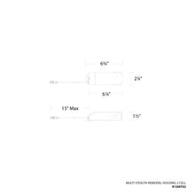 Load image into Gallery viewer, Multi Stealth Remodel Housing - line drawing.
