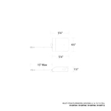 Load image into Gallery viewer, Multi Stealth Remodel Housing - line drawing.
