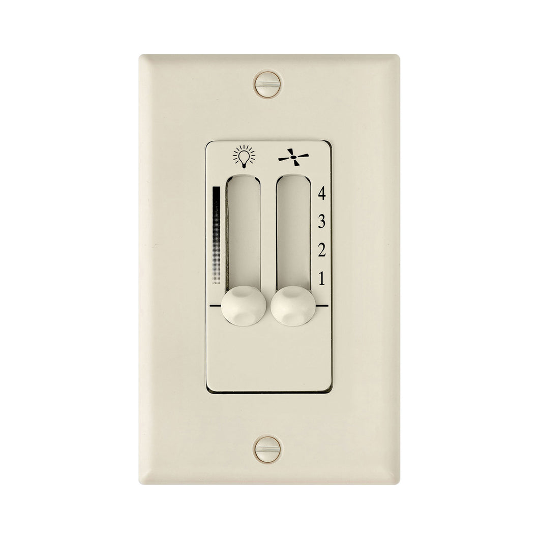 Wall Control in 4-Speed/Dual Slide/Almond.