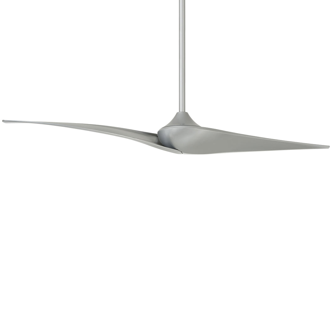Wave II Ceiling Fan in Silver.