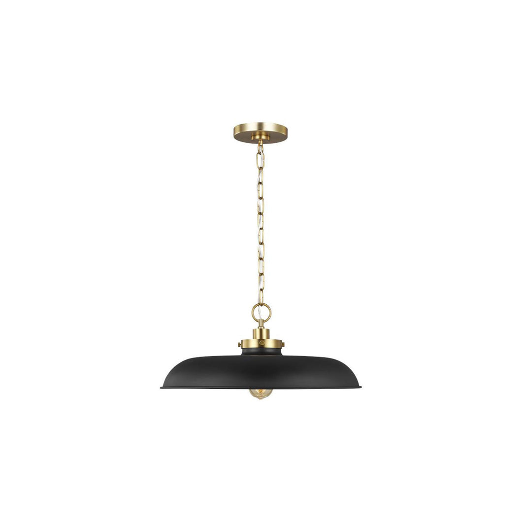 Wellfleet Pendant Light in Black.