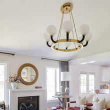 Load image into Gallery viewer, Werner Pendant Light in living room.
