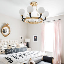 Load image into Gallery viewer, Werner Pendant Light in bedroom.
