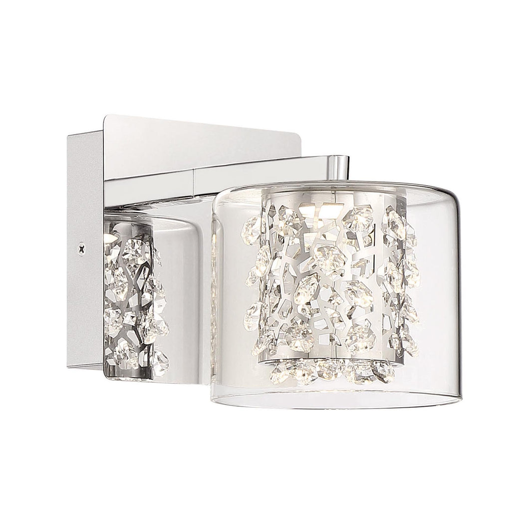 Wild Gems LED Bath Wall Light (1-Light).