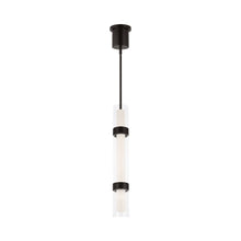 Load image into Gallery viewer, Wit LED Pendant Light in 3-Glass/Black.
