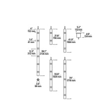 Load image into Gallery viewer, Wit LED Pendant Light - line drawing.
