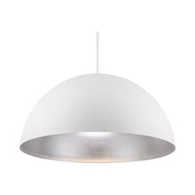 Load image into Gallery viewer, Yolo LED Pendant Light in Large/Silver Leaf/White.
