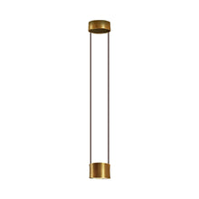Load image into Gallery viewer, Impulse LED Pendant Light in Gold Leaf/Black.
