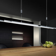 Load image into Gallery viewer, L-Light Line LED Linear Expandable Pendant Light in dining room.
