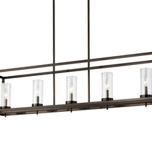Load image into Gallery viewer, Zire Linear Pendant Light in Detail.
