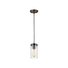 Load image into Gallery viewer, Zire Mini Pendant Light in Brushed Oil Rubbed Bronze.

